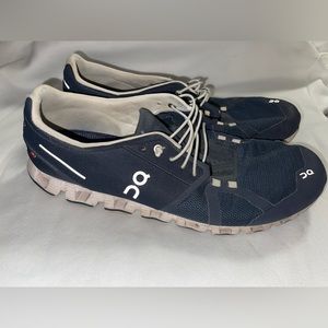 On Cloud 5 Navy/white Mens size 13 athletic shoes